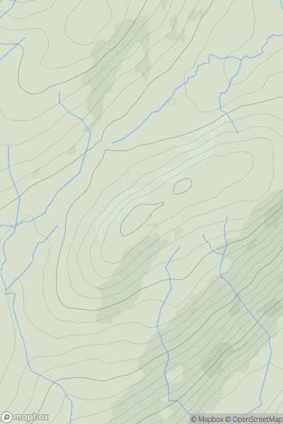 Thumbnail image for Banks [Lake District S] showing contour plot for surrounding peak